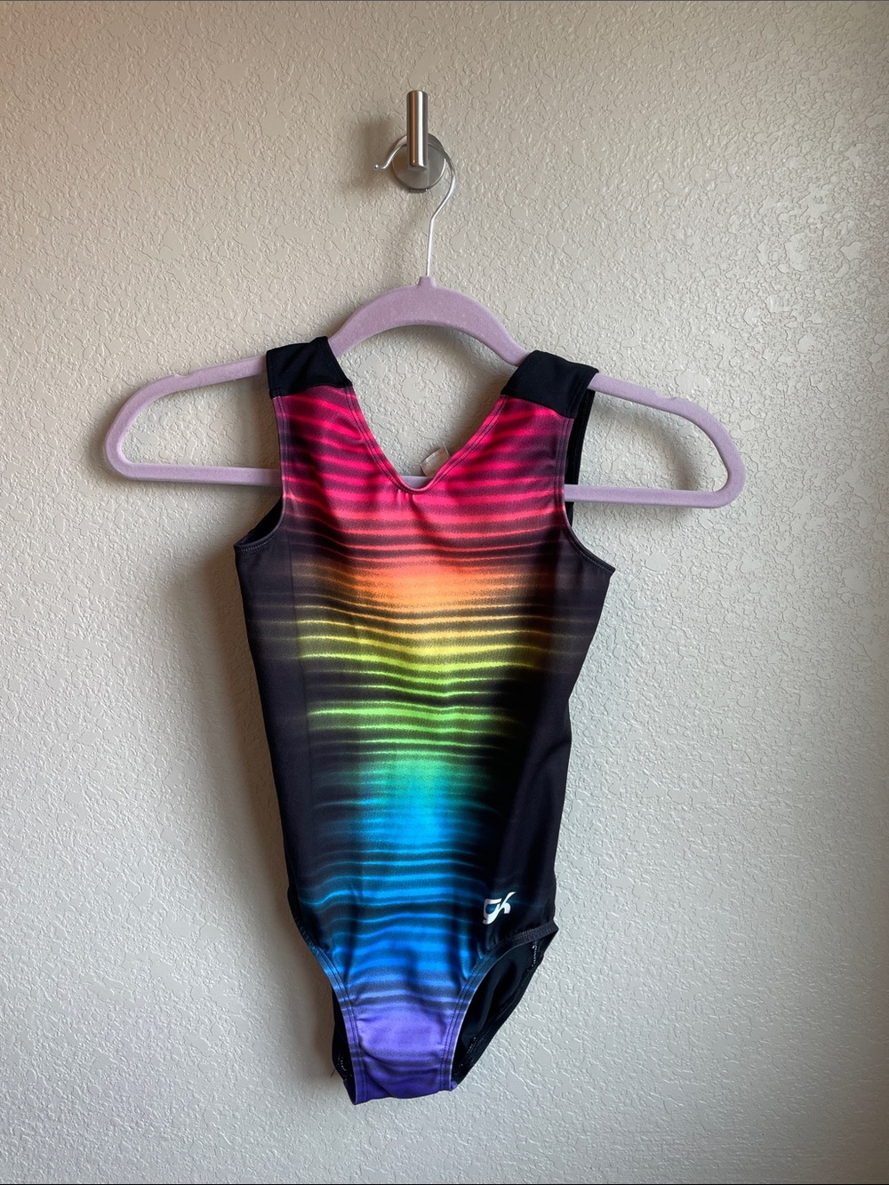 GK Elite Girls Fierce Fade Rainbow Gymnastics Leotard